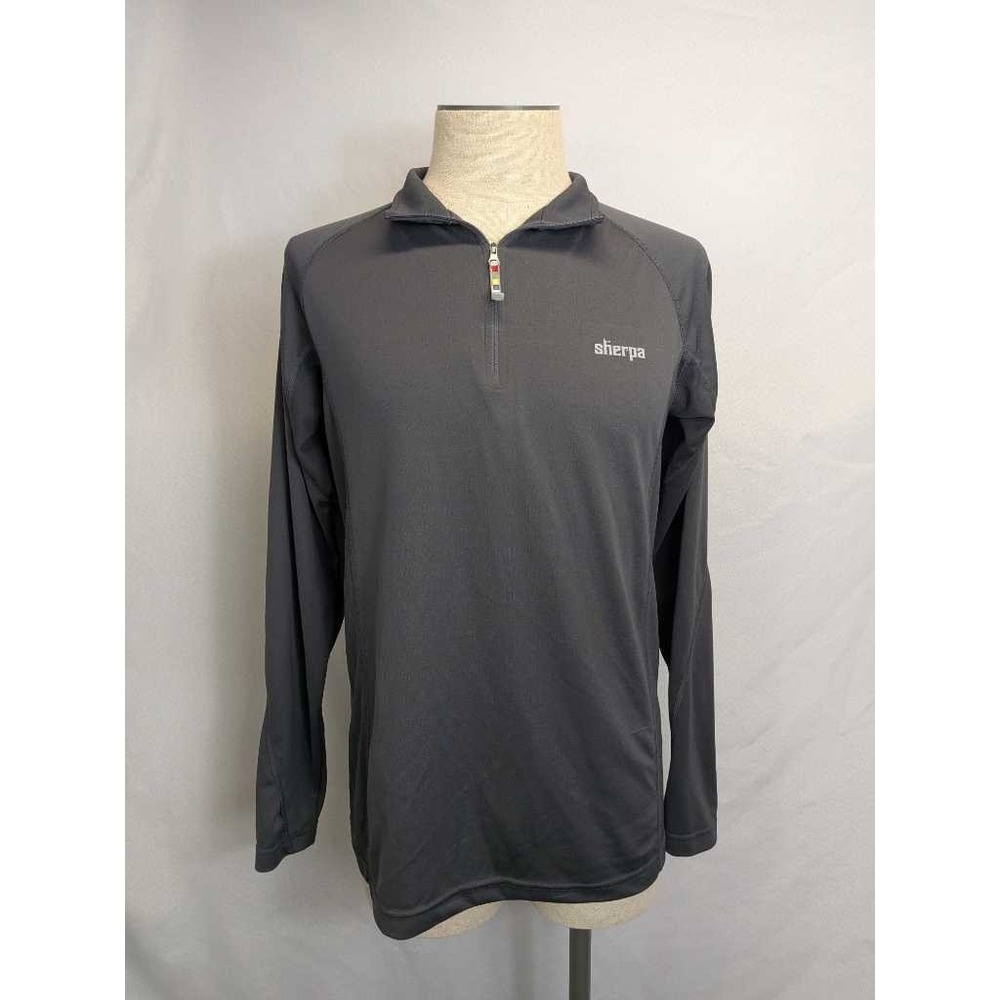Sherpa Adventure Gear Men's Long‎ Sleeve 1/4 Zip Polyester Bamboo Pullover L